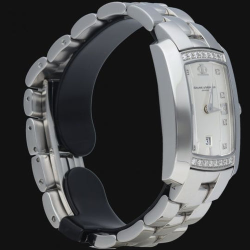Montre Baume & Mercier Hampton - Montre femme en acier à quartz 58 Facettes MT41143