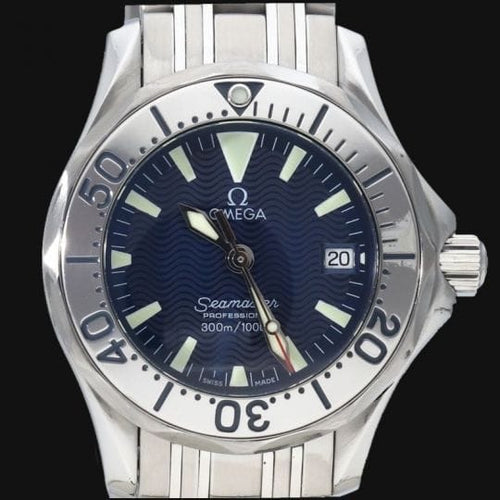 Montre Omega Seamaster Diver 300M - Montre femme en acier, cadran bleu 58 Facettes MT41050