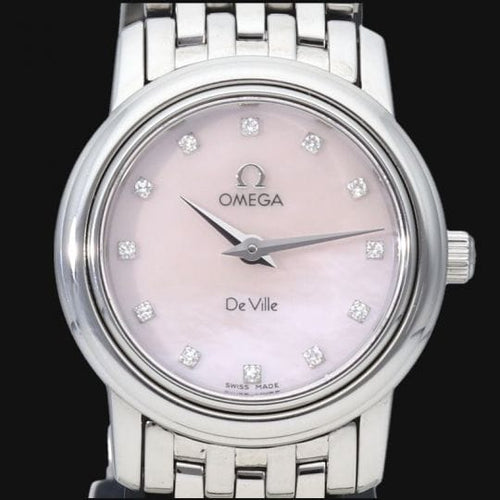 Montre Omega De Ville Prestige - Montre femme quartz en acier, cadran nacré 58 Facettes MT41069