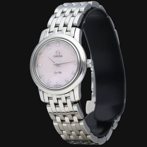 Montre Omega De Ville Prestige - Montre femme quartz en acier, cadran nacré 58 Facettes MT41069