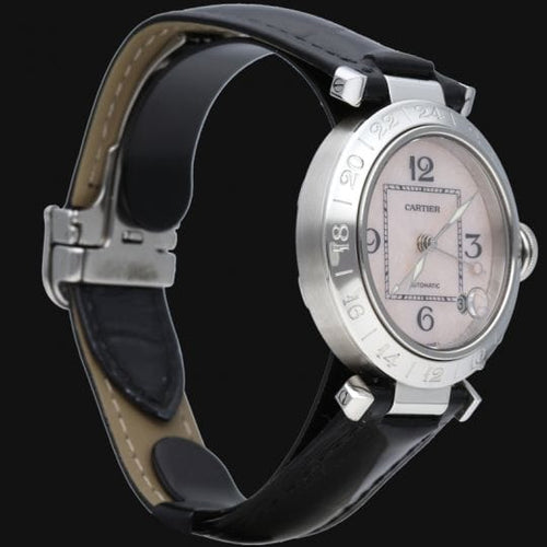Montre Cartier Pasha GMT - Montre femme automatique en acier 35 mm 58 Facettes MT40996