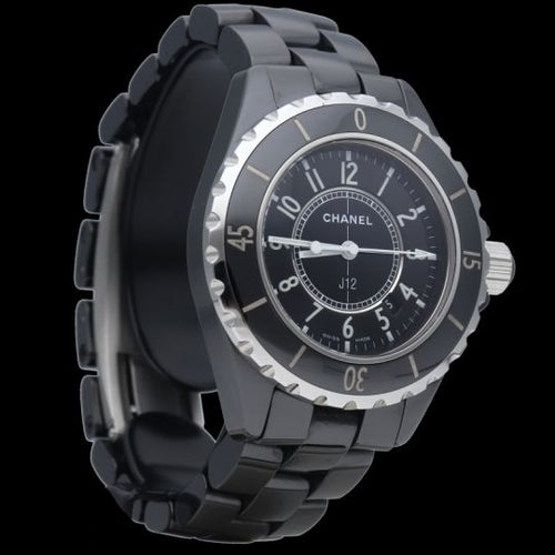 Montre Chanel J12 - Montre quartz 33 mm en céramique noire 58 Facettes MT40394