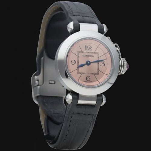Montre Cartier Pasha - Montre femme PM 27 mm quartz en acier 58 Facettes MT41549