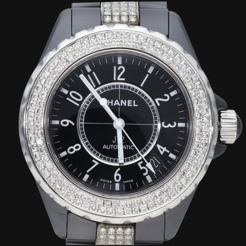 Montre Chanel J12 - Montre automatique 38 mm avec diamants 58 Facettes MT41555