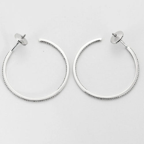Boucles d'oreilles Messika - Boucles d'oreilles Gatsby en Or blanc 18k 58 Facettes 250325
