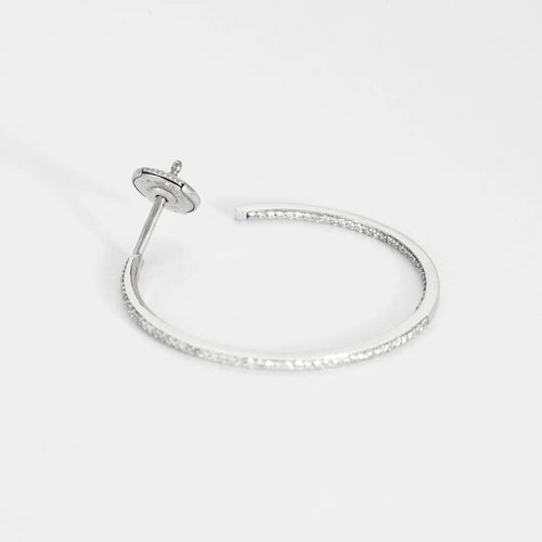 Boucles d'oreilles Messika - Boucles d'oreilles Gatsby en Or blanc 18k 58 Facettes 250325