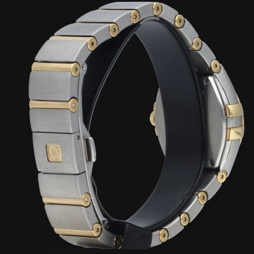Montre Omega Constellation - Montre quartz femme 24 mm or jaune/acier et diamants 58 Facettes MT41336