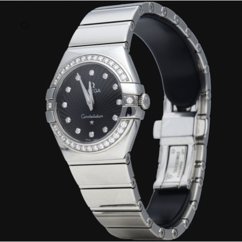 Montre Omega Constellation - Montre femme en acier à quartz 27 mm 58 Facettes MT41334