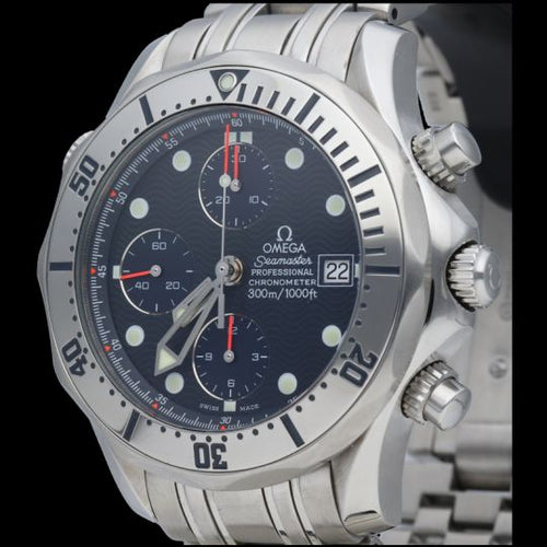 Montre Omega Seamaster Diver 300M - Montre chronographe automatique acier 42 mm 58 Facettes MT41377