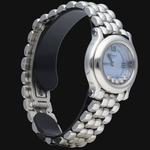 Montre Chopard Happy Sport - Montre Mini en acier, cadran nacré 58 Facettes MT41701