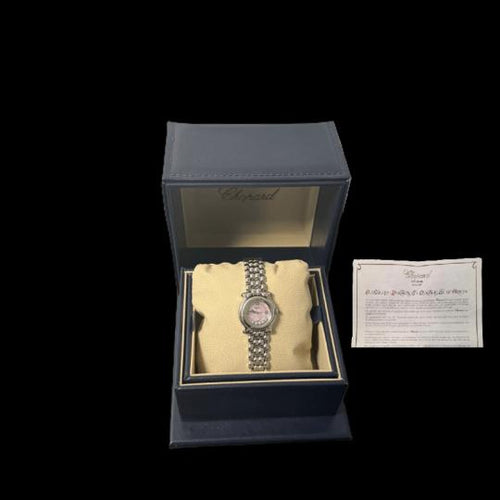 Montre Chopard Happy Sport Mini - Montre femme en acier cadran nacré 58 Facettes MT41700