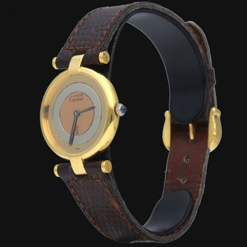 Montre Cartier Must de Cartier Vermeil - Montre femme quartz 24 mm 58 Facettes MT41266