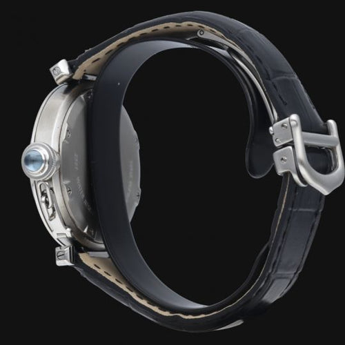 Montre Cartier Pasha - Montre GMT automatique en acier 35 mm 58 Facettes MT41492