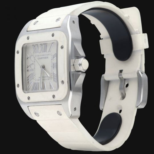 Montre Cartier Santos 100 - Montre automatique en acier 58 Facettes MT41473
