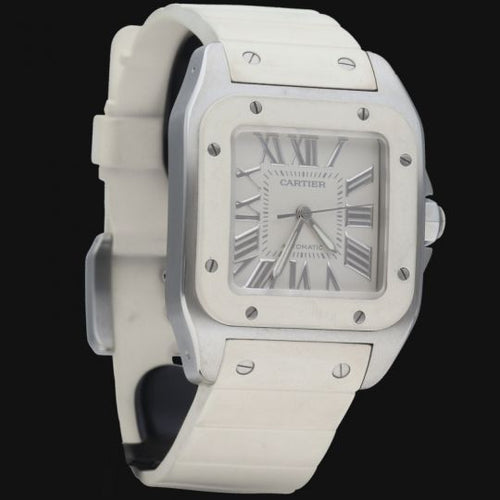 Montre Cartier Santos 100 - Montre automatique en acier 58 Facettes MT41473