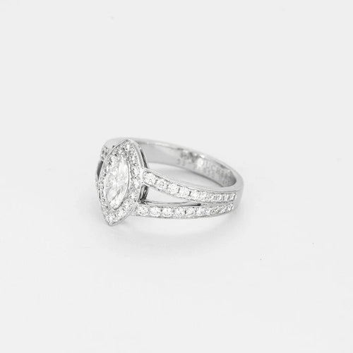 Bague 53 BOUCHERON - Eternelle Grace - Bague en Platine Diamant 58 Facettes 250273