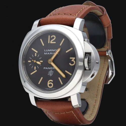 Montre Panerai Luminor Marina Logo - Montre homme acier 44 mm 58 Facettes MT41987