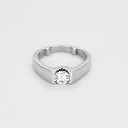 Bague 58 Bague en Or blanc et Diamant 0,75 58 Facettes 250304