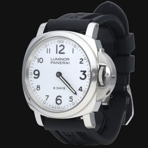 Montre Panerai Luminor Base 8 Days - Montre homme en acier 44 mm 58 Facettes MT41979