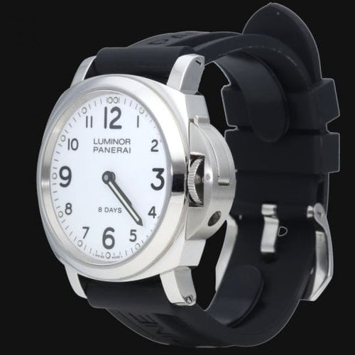 Montre Panerai Luminor Base 8 Days - Montre homme en acier 44 mm 58 Facettes MT41979