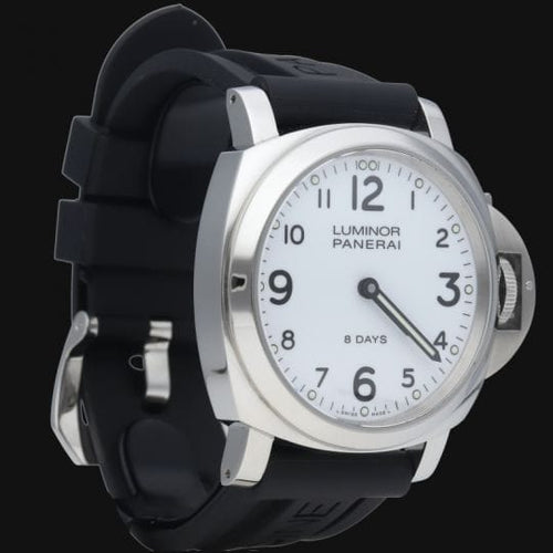 Montre Panerai Luminor Base 8 Days - Montre homme en acier 44 mm 58 Facettes MT41979