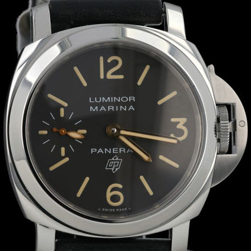 Montre Panerai Luminor Marina Logo - Montre homme en acier 44 mm 58 Facettes MT41988