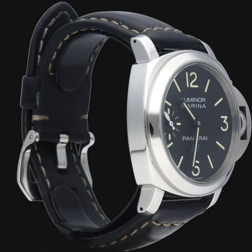 Montre Panerai Luminor Marina Logo - Montre homme en acier 44 mm 58 Facettes MT41993
