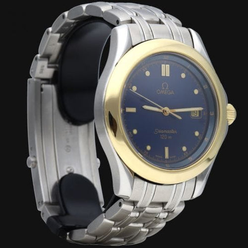 Montre Omega Seamaster 120M - Montre quartz 36 mm or jaune et acier 58 Facettes MT41885