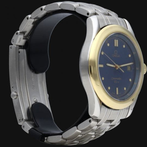 Montre Omega Seamaster 120M - Montre quartz 36 mm or jaune et acier 58 Facettes MT41885