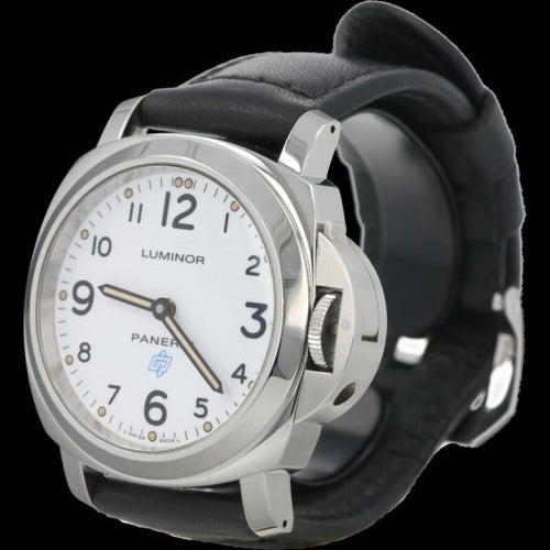 Montre Panerai Luminor Base Logo - Montre homme 44 mm en acier 58 Facettes MT41983