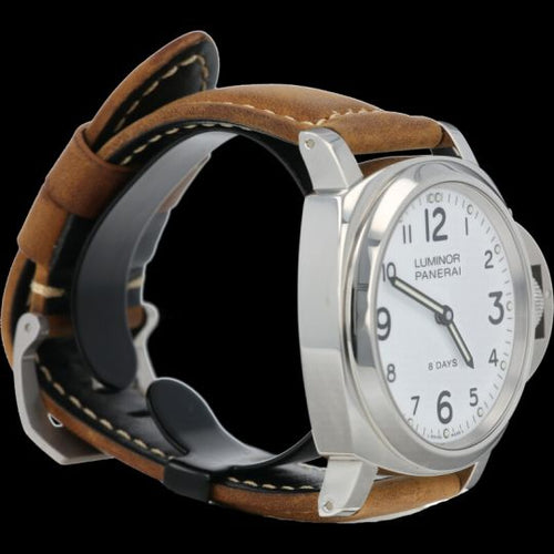 Montre Panerai Luminor Base 8 Days - Montre homme en acier 44 mm 58 Facettes MT41980