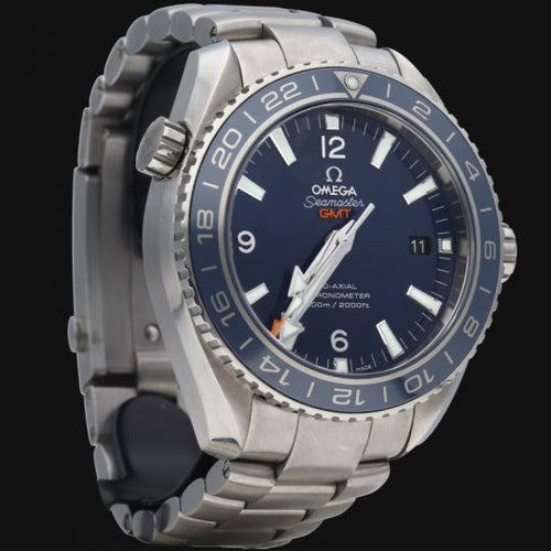 Montre Omega Seamaster Planet Ocean GMT - Montre homme en titane 44 mm 58 Facettes MT41787
