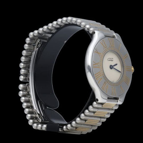 Montre Cartier Must 21 - Montre femme en or jaune et acier 58 Facettes MT42257