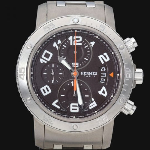 Montre Hermès Clipper Diver - Montre chronographe automatique en titane 58 Facettes MT41662