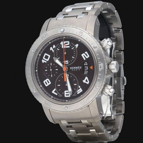 Montre Hermès Clipper Diver - Montre chronographe automatique en titane 58 Facettes MT41662