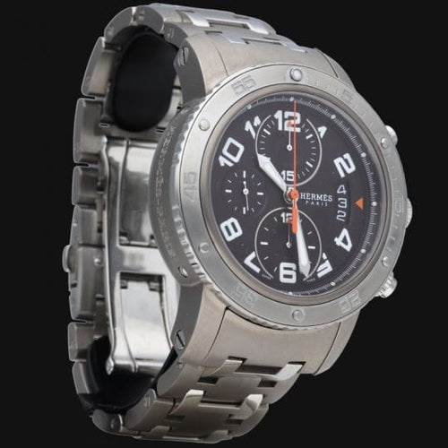 Montre Hermès Clipper Diver - Montre chronographe automatique en titane 58 Facettes MT41662