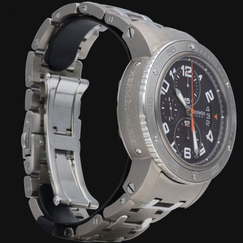 Montre Hermès Clipper Diver - Montre chronographe automatique en titane 58 Facettes MT41662
