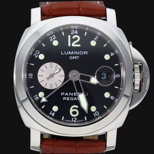 Montre Panerai Luminor GMT Regatta - Montre homme automatique en acier 44 mm 58 Facettes MT41949