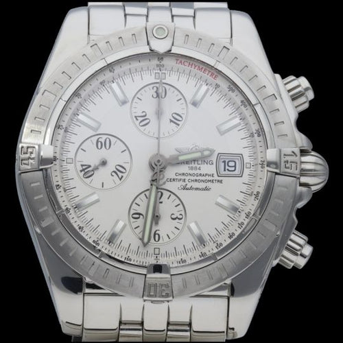 Montre Breitling Chronomat Evolution - Montre chronographe automatique acier 44 mm 58 Facettes MT42034