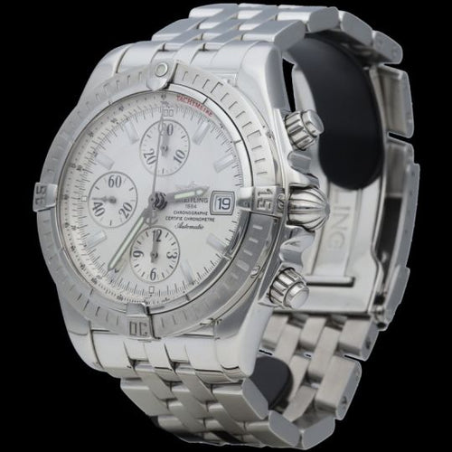 Montre Breitling Chronomat Evolution - Montre chronographe automatique acier 44 mm 58 Facettes MT42034
