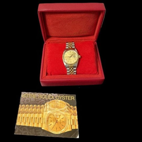Montre Rolex Datejust 36 - Montre automatique en or jaune et acier 58 Facettes MT42287