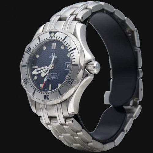 Montre Omega Seamaster - Montre Lady en acier, cadran bleu 58 Facettes MT41829