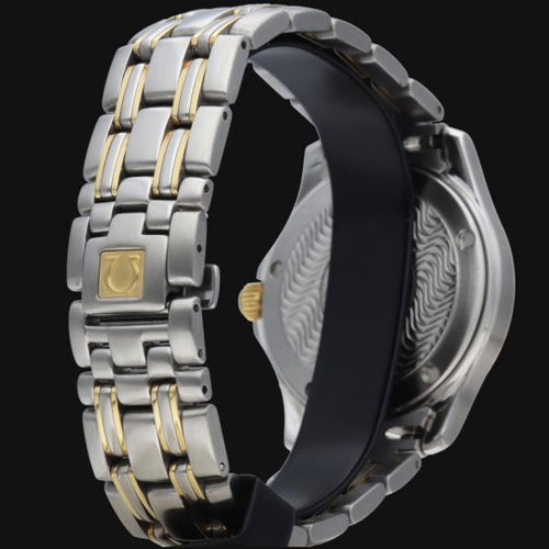 Montre Omega Seamaster 120M - Montre quartz 36 mm en or jaune et acier 58 Facettes MT41906