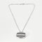 Collier CHAUMET - Chaîne en or blanc et pendentif en or blanc, diamants et émail noir 58 Facettes 250359