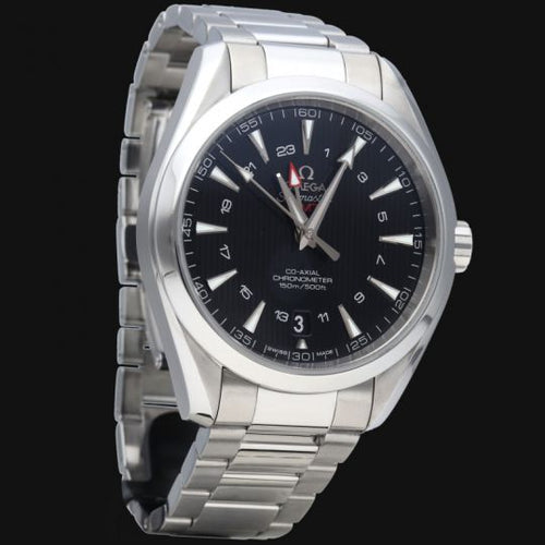 Montre Omega Seamaster Aqua Terra GMT - Montre automatique homme 43 mm acier 58 Facettes MT41774
