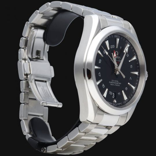 Montre Omega Seamaster Aqua Terra GMT - Montre automatique homme 43 mm acier 58 Facettes MT41774