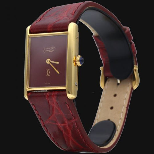 Montre Cartier Tank - Montre Vermeil 58 Facettes MT42249