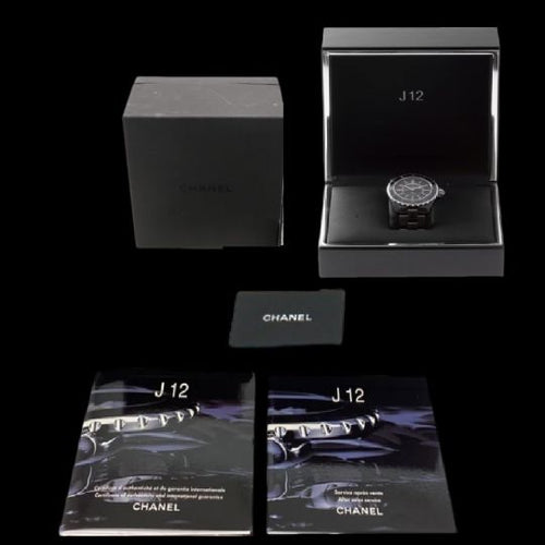 Montre Chanel J12 - Montre automatique 38 mm en céramique noire 58 Facettes MT40401