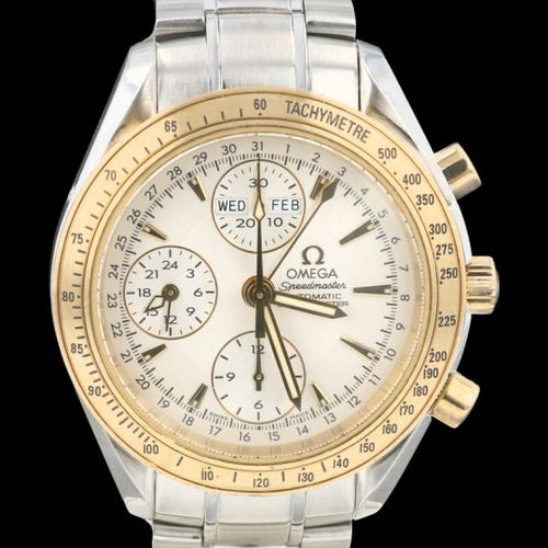 Montre Omega Speedmaster - Montre chronographe Day-Date en or jaune et acier 58 Facettes MT41891