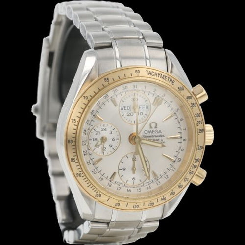 Montre Omega Speedmaster - Montre chronographe Day-Date en or jaune et acier 58 Facettes MT41891